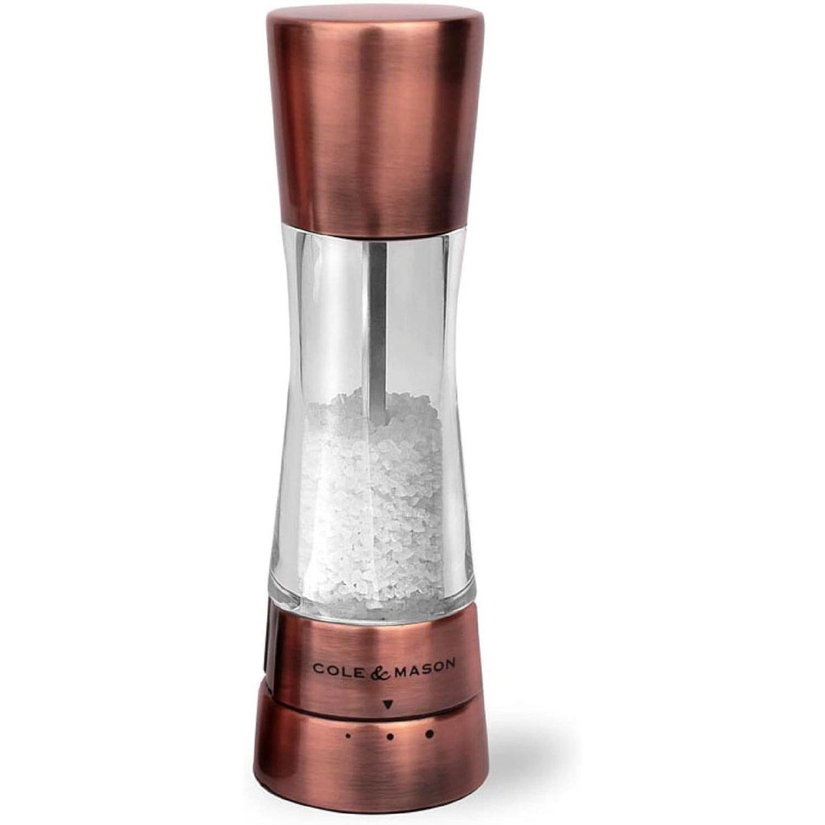 Cole & Mason Derwent Salt Mill Grinder Copper Adjustable Gourmet Kitchen NWT