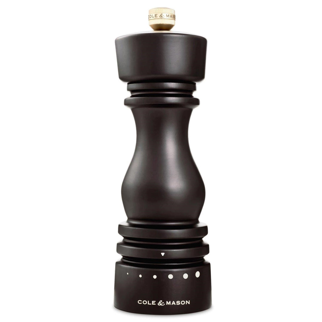 Cole & Mason "London" 7" Chocolate Wood Pepper Mill - Grind Select