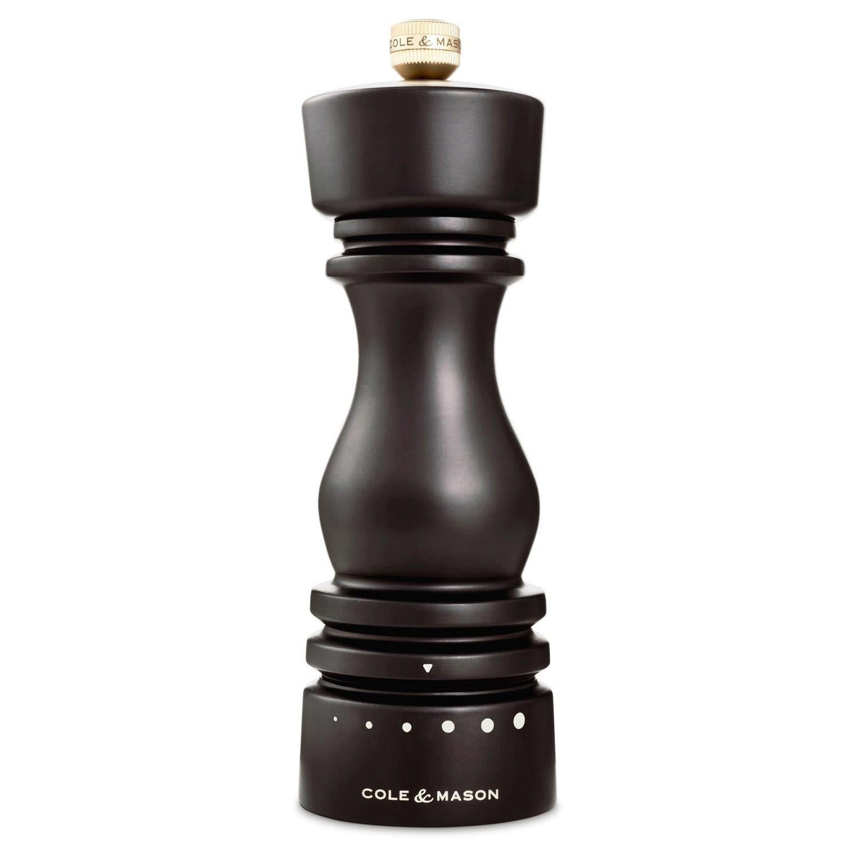 Cole & Mason "London" 7" Chocolate Wood Pepper Mill - Grind Select