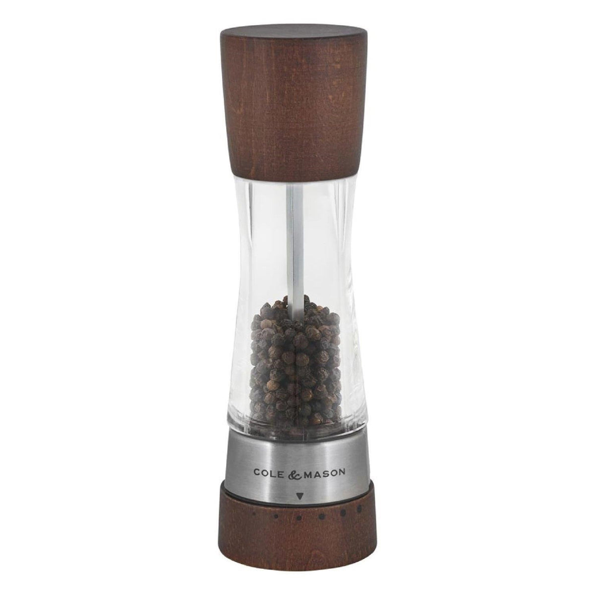 Cole & Mason Derwent Forest Wood Pepper Mill is a 7.5-inch