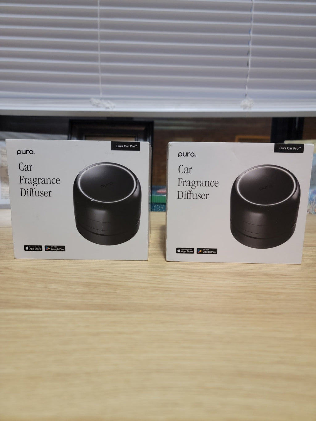 2 Pack Pura Car Pro Smart Car Fragrance Diffuser Black Bluetooth App NEW