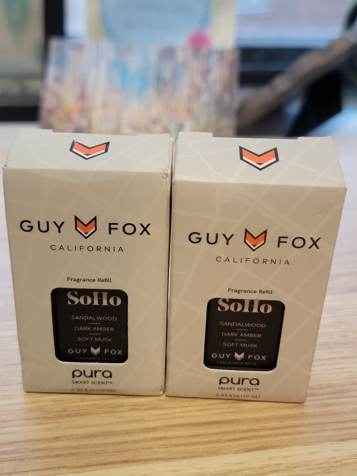 Lot of 2 Pura Smart Scent Fragrance Refills - Guy Fox Soho