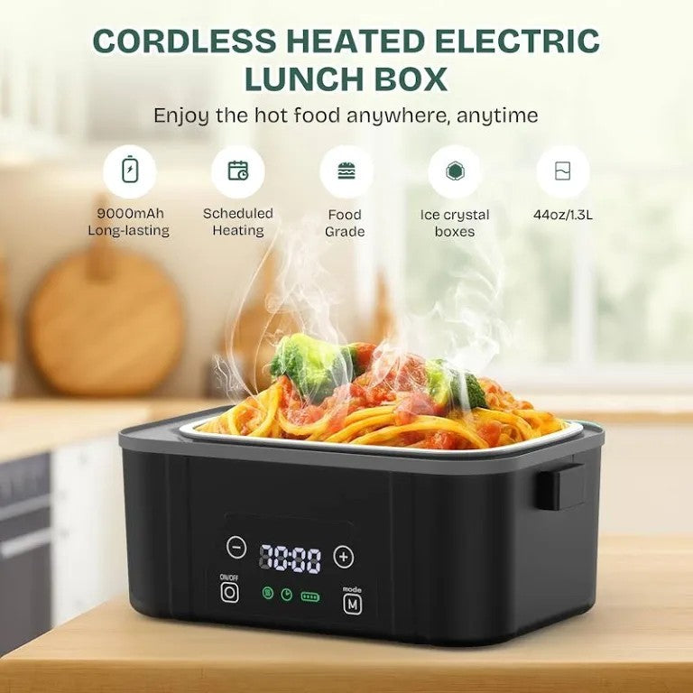 Cordless Electric Lunchbox rechargable  1.3L hot/cold